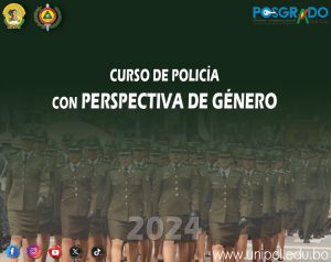 CURSO DE POLICÍA CON PERSPECTIVA DE GÉNERO – GESTIÓN 2024